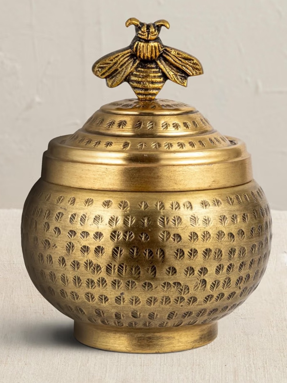Nordstrom Gold Bee Lidded Decorative Jar